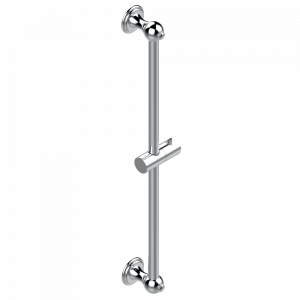 U7D-258 Штанга для душа 60 cм Thg-paris Trocadéro c чёрным ониксом Хром