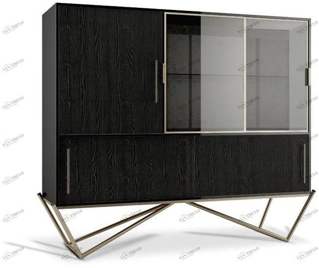 Porustudio Лакированный буфет с раздвижными дверцами sun-id-1491871