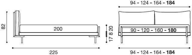 Twils Двуспальная кровать с мягким изголовьем Camaleo sun-id-1488618 - Вид №3