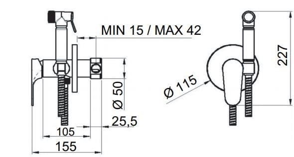 Гидроскоп с миксером Remer Rubinetterie class Line Eco ARCH-00117331 - Вид №2