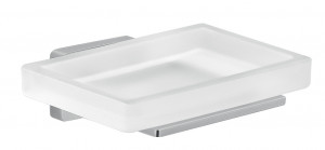 4411(13) Gedy G-Atena, настенная стеклянная мыльница, цвет хром