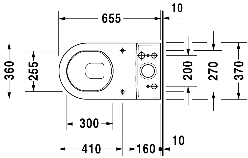 0126010000 Компакт унитаз с бачком Белый Duravit Starck 3 Германия - Вид №1