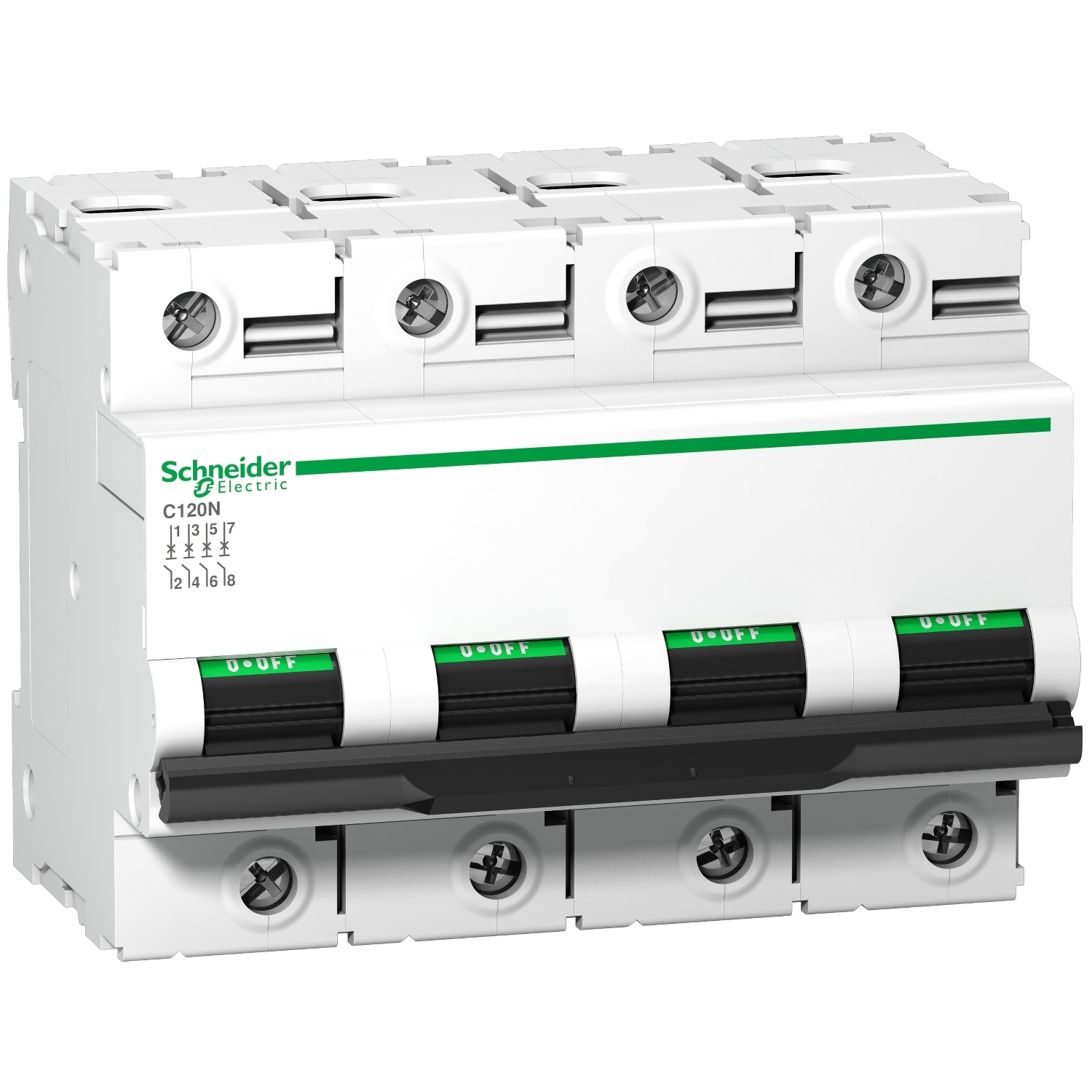 A9N18393 Автоматический выключатель Acti9 4P 125А (D) 10кА Schneider Electric Acti 9 