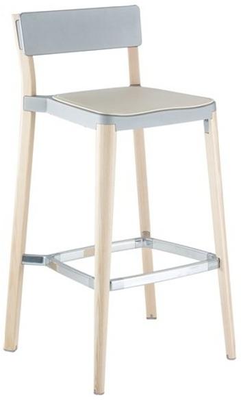 Emeco Высокий барный стул из алюминия и дерева Lancaster sun-id-1464704 - Вид №2