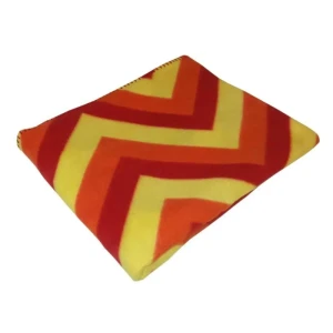 Плед «ZigZag-040» 130х170 см флис цвет красно-рыжий