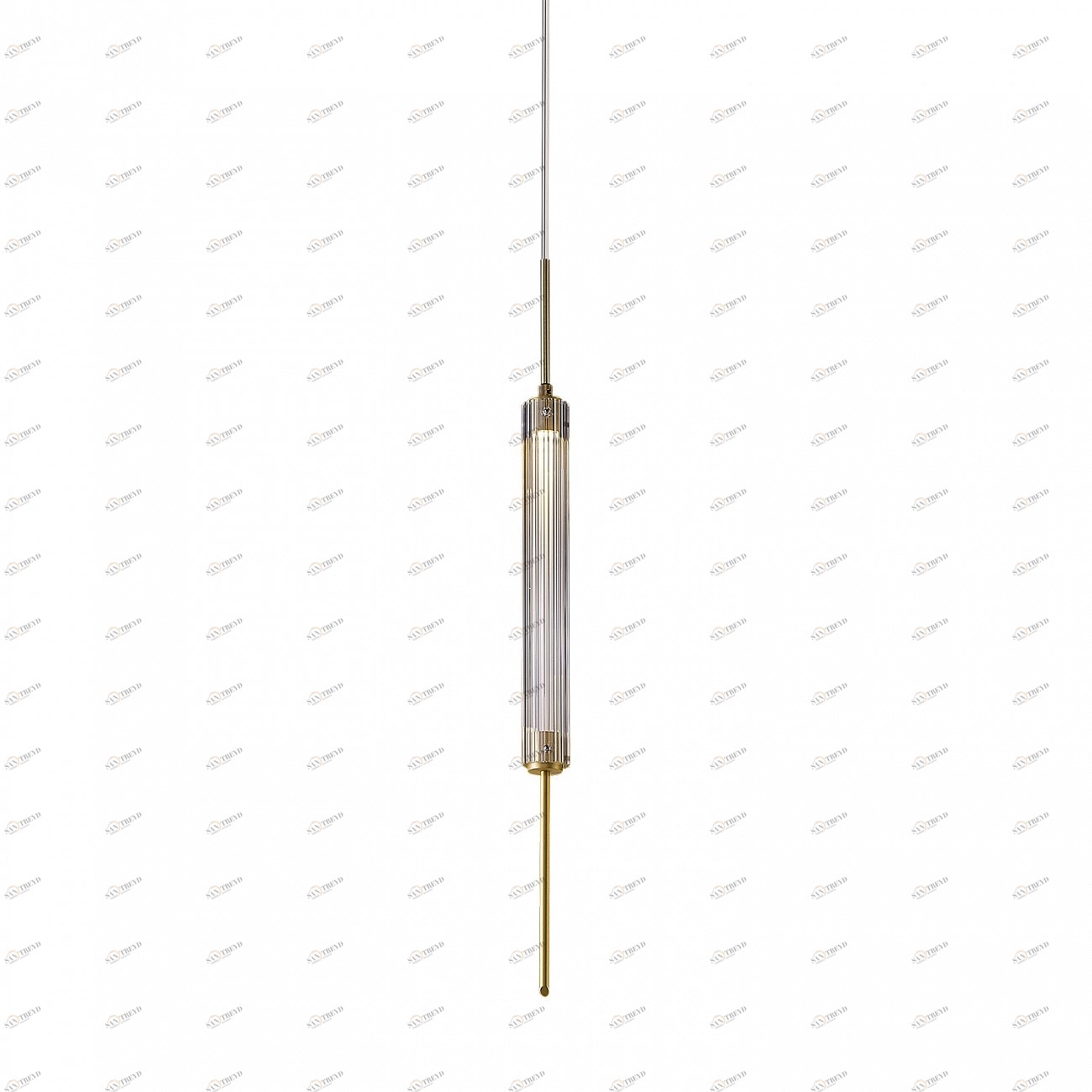 Светильник подвесной 120х12 см латунь Delight Collection P98041-1 brass DELIGHT COLLECTION ДИЗАЙНЕРСКИЕ 00-3882371 Золото;прозрачный 