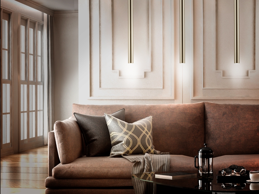 085135 Подвесной светильник 1L золото Schuller Varas 