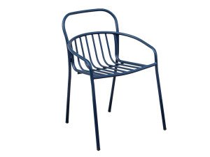 Стальной стул с порошковым покрытием с подлокотниками