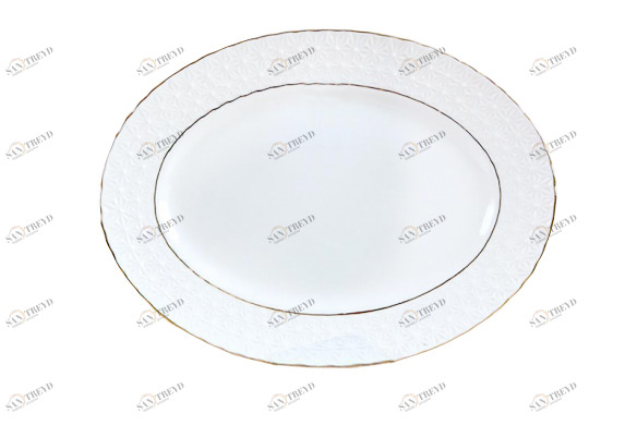 Блюдо овальное The snow Queen 25,4 см КОРАЛЛ THE SNOW QUEEN 029619 Белый 