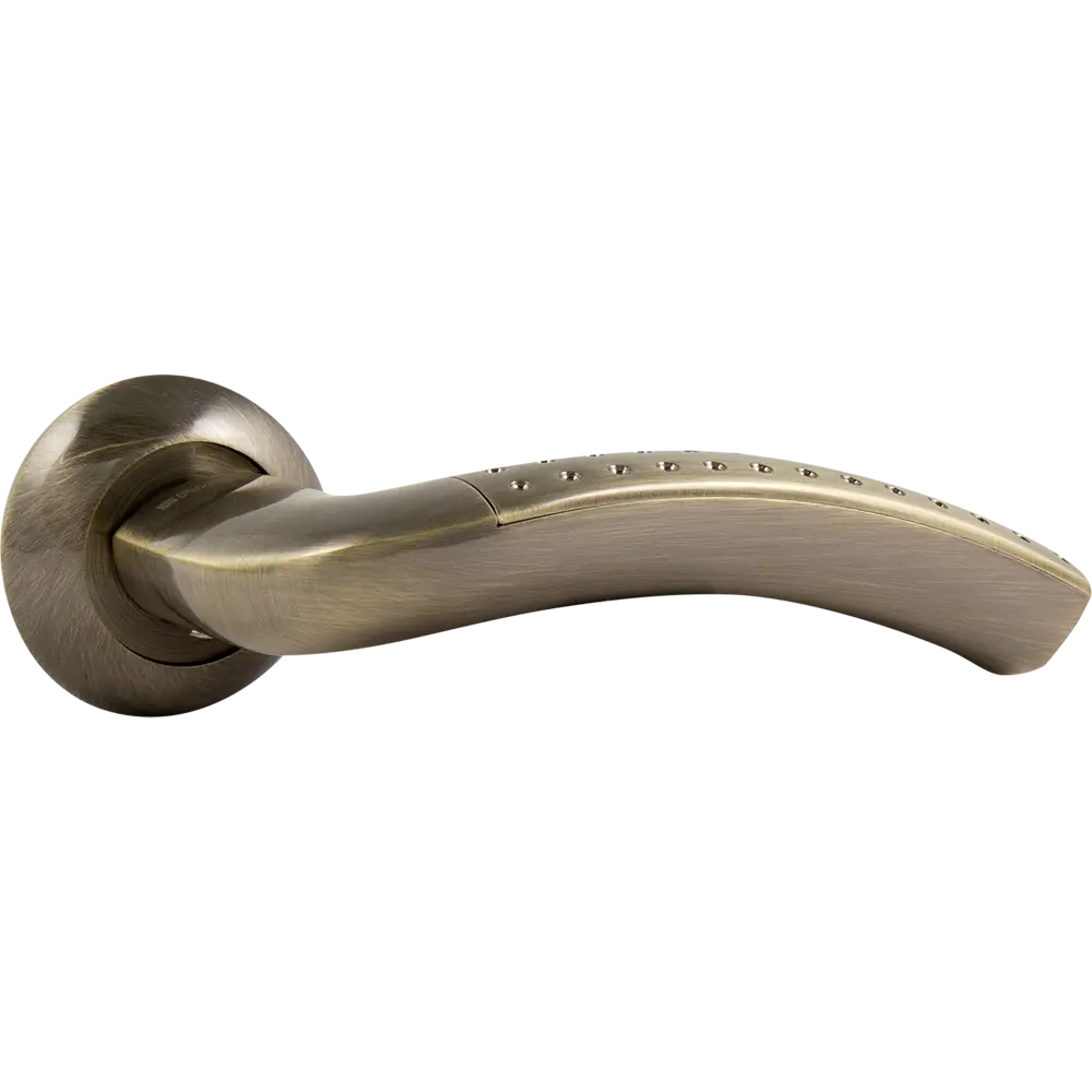 Комплект дверных ручек с запиранием SET72/Z INTRO RM/HD AB-6 зеленая бронза FUARO STLM-2116320 - Вид №1