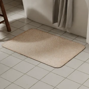 Коврик для ванной LEMER Havre с узором ромб 50x80 см бежевый 89384872