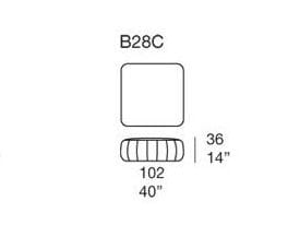 Квадратный съемный пуф из ткани Paola Lenti PLAY ARCH-00116587 - Вид №2
