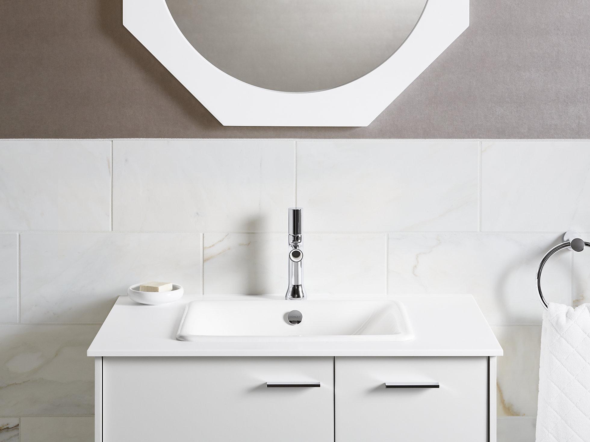 KOHLER Iron Plains Встраиваемая / устанавливаемая под столешницу раковина для ванной комнаты K-5400-96  - Вид №4