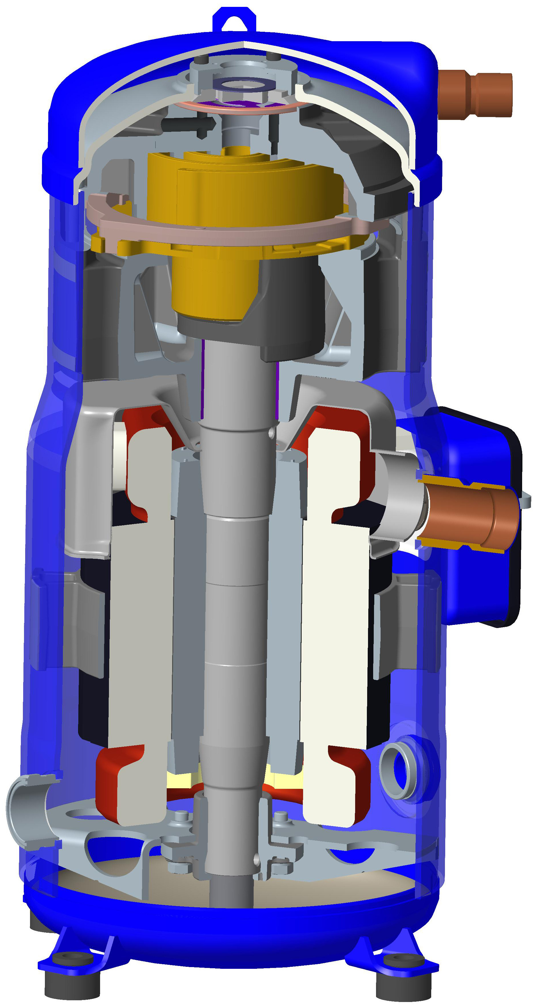 Danfoss DSH — Герметичные спиральные компрессоры, R410A DSH140A4ALC Компрессор спиральный 120H1206  - Вид №2