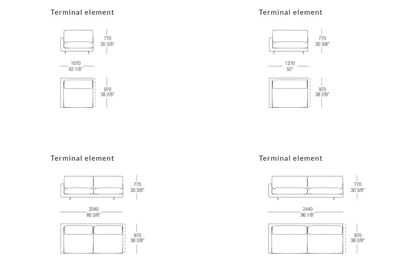 Угловой диван из ткани MisuraEmme ARGO ARCH-00053272 - Вид №14