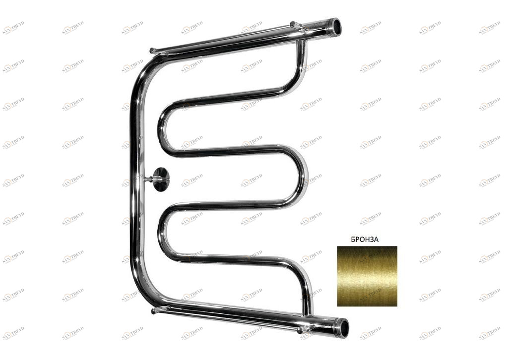 Полотенцесушитель водяной Aquanet Porto ПМ-1 600x400 бронза Порто 00234418