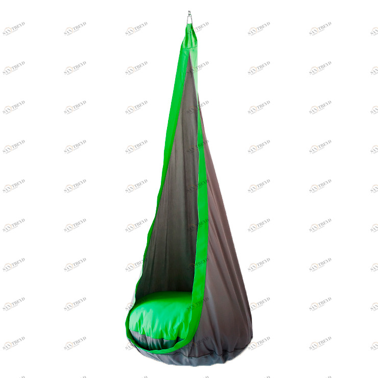 Подвесное кресло-кокон серо-салатовое ПОКАЧАЙКА  326713 Серый Santreyd 