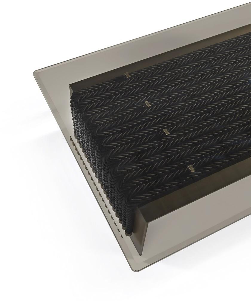 Gianfranco Ferré Home Прямоугольный журнальный столик из металла и стекла Glasgow sun-id-1349969 - Вид №2