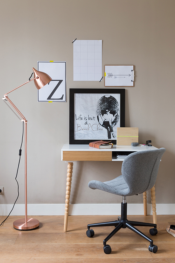 Кресло офисное OMG серое с черным Zuiver 1300001 - Вид №7