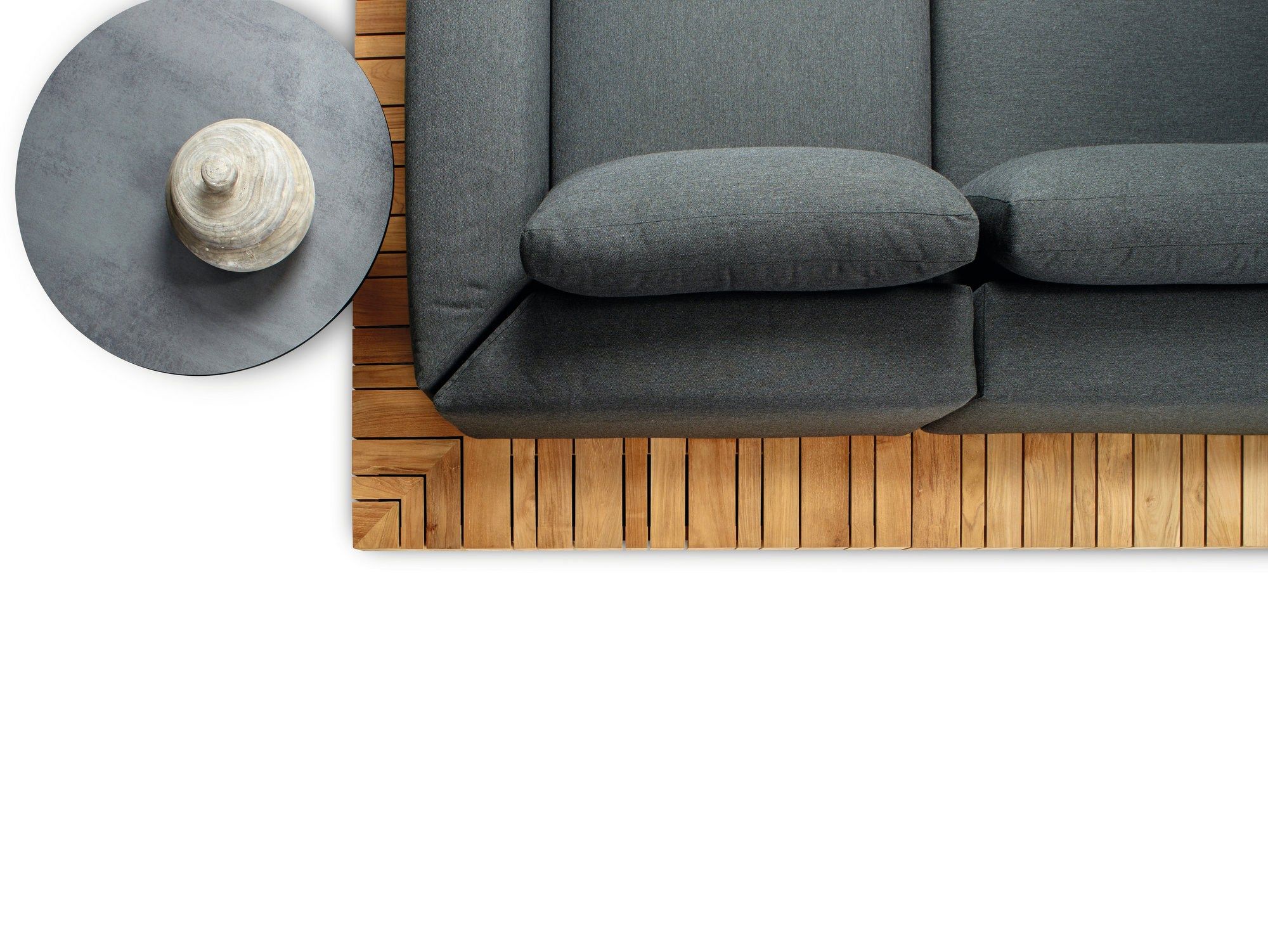 Садовый диван из тикового дерева solpuri Плато ARCH-00033669 - Вид №2