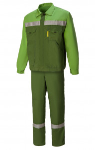 65155 Костюм "Мастер-Люкс" гринери с СВП  Летняя спецодежда  размер 64-66/170-176