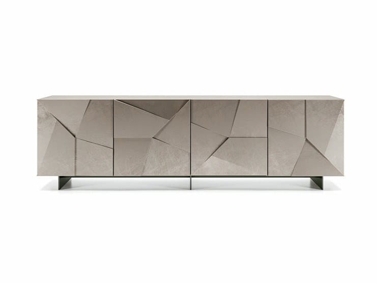 Деревянный шкаф с распашными дверями Dall'Agnese бетон ARCH-00032024