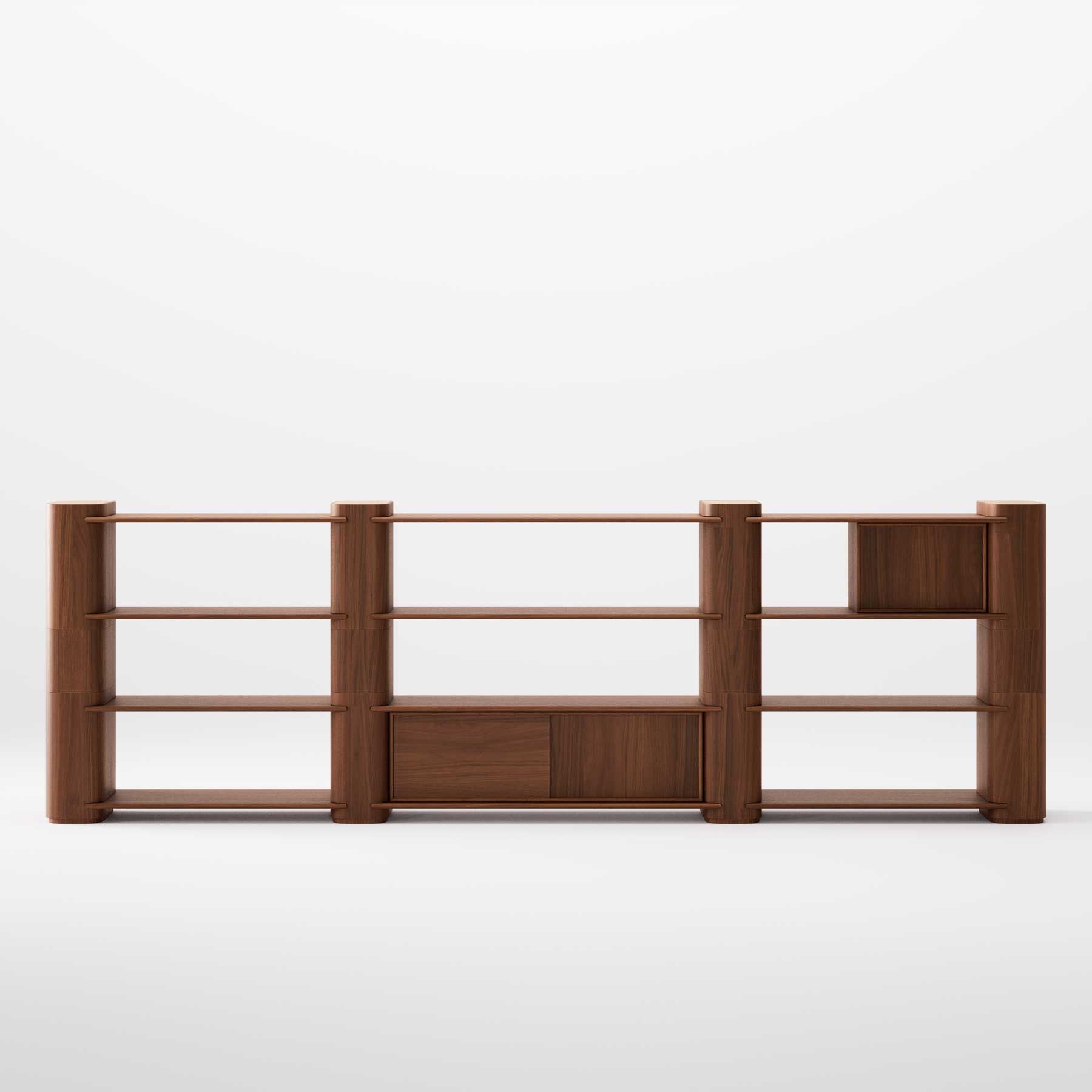 Деревянный самонесущий модульный книжный шкаф Wewood Path ARCH-00032308 - Вид №22