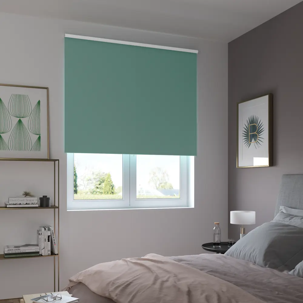 Штора рулонная блэкаут Inspire Santos 160x175 см бирюзовая Celadon 2 82692252 STLM-2011452 - Вид №8