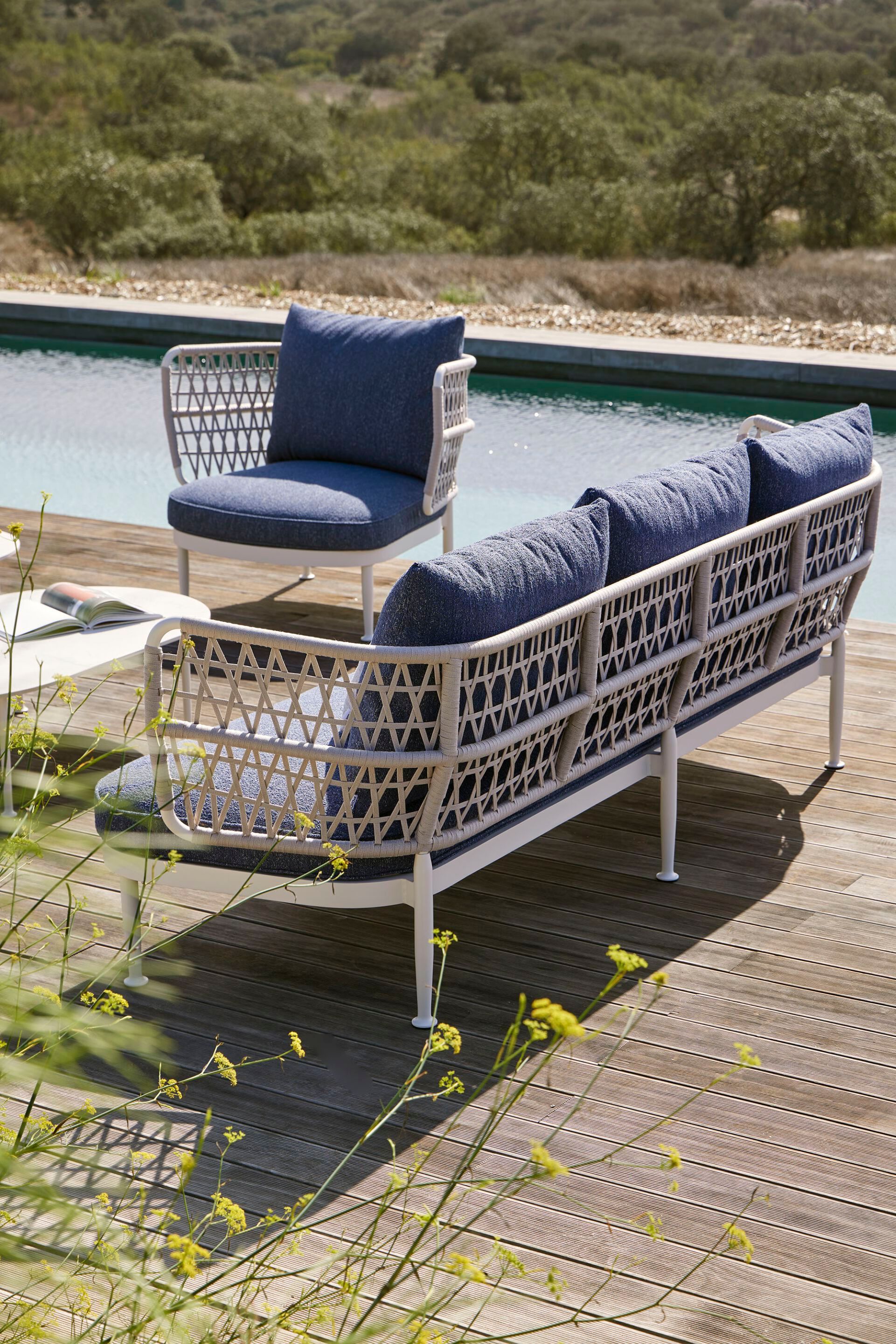 Алюминиевое садовое кресло с порошковым покрытием POINT Curio ARCH-00070709 - Вид №1