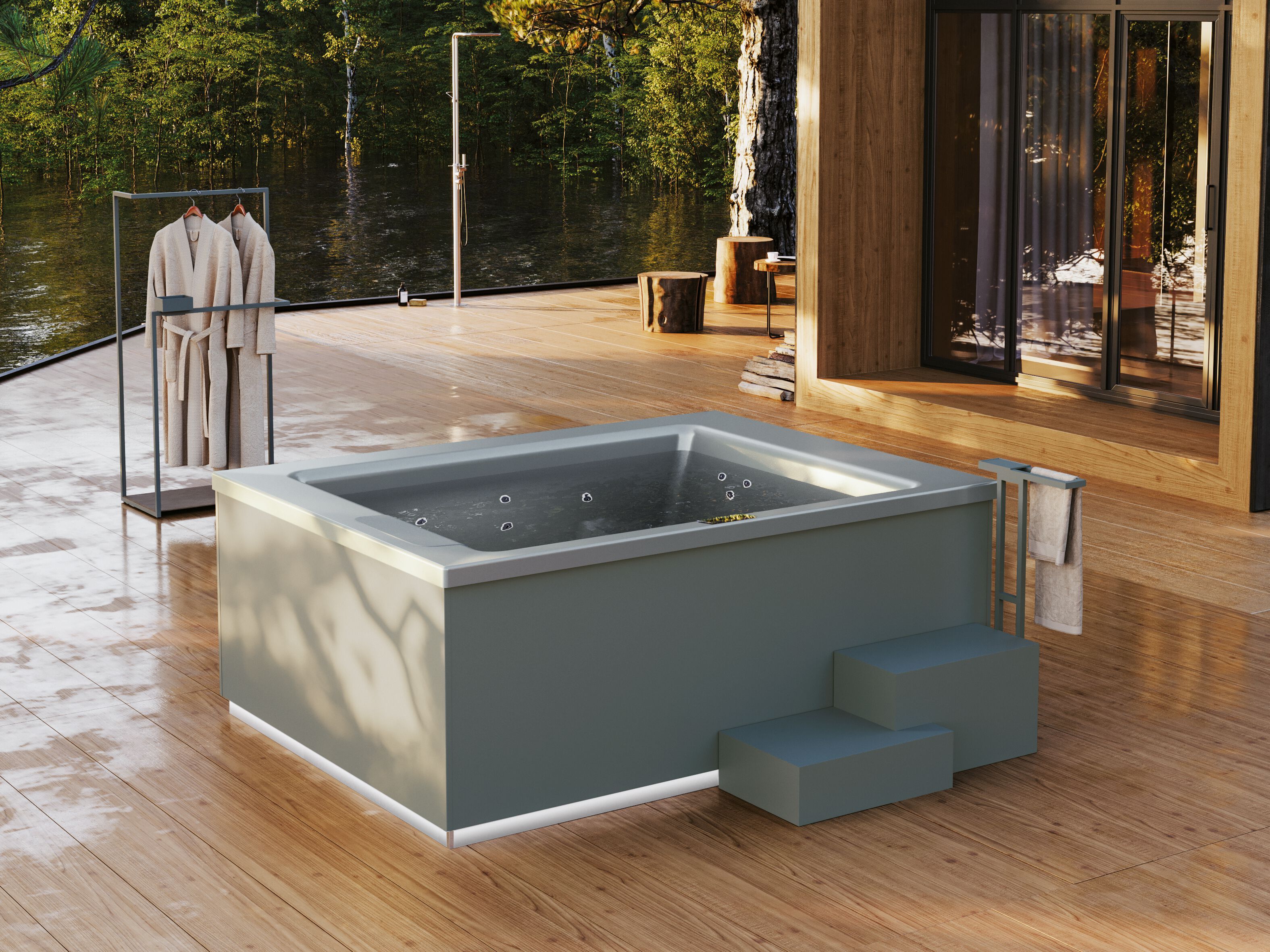 3-местный надземный прямоугольный мини-бассейн DISENIA HELBA 210 ARCH-00056229