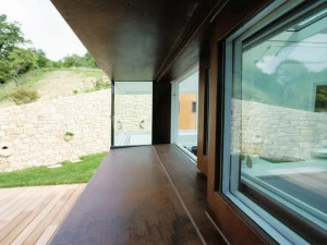 PALLADIO Подъемно-раздвижная дверь из стали Corten ™