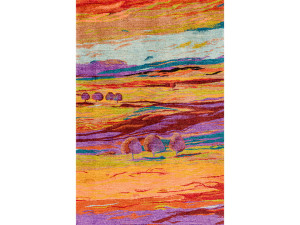 Прямоугольный шерстяной ковер