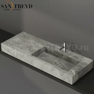 IN136DAAG Накладная раковина на столешницу  прямоугольная Ceramica Globo INCANTHO