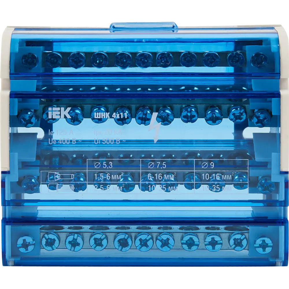 IEK Нулевая шина 4x11 3L+PEN для электрощитового оборудования 84301790 STLM-0048267 - Вид №1