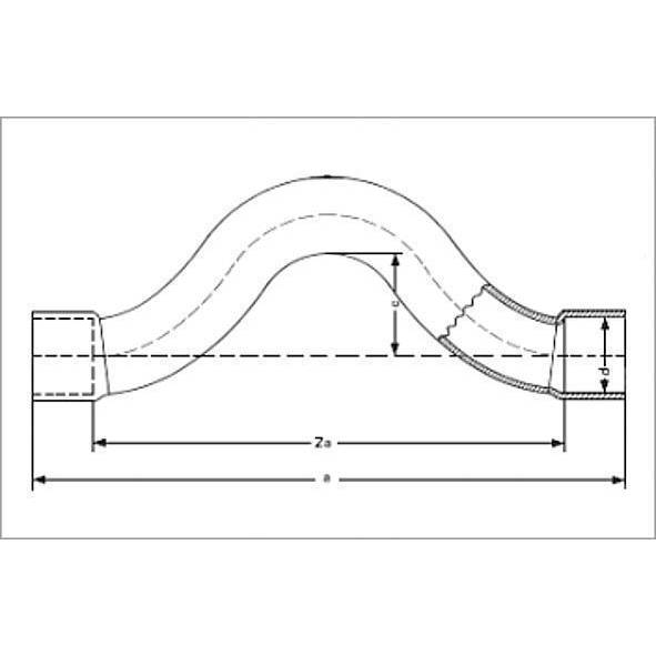 1508518 SANHA 5085 обвод ВП-ВП, медь 18 мм  - Вид №1