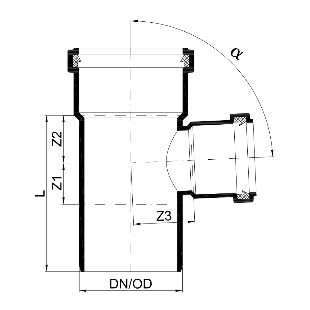 02660 Тройники Tece  - Вид №1