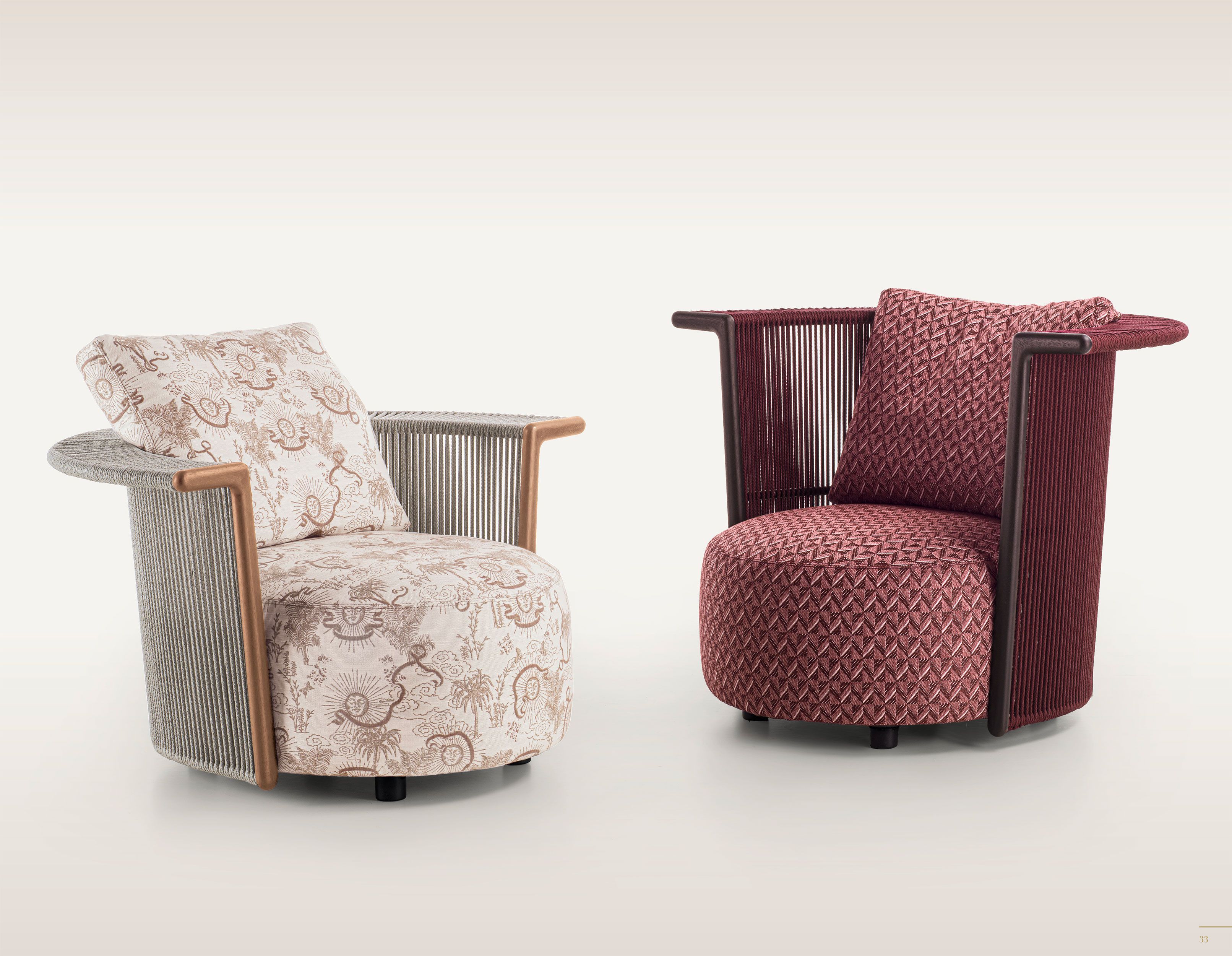 Съемное садовое кресло из ткани Longhi курорт ARCH-00032669 - Вид №2