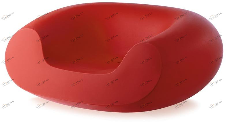 SLIDE Кресло полиэтиленовое с подлокотниками Chubby sun-id-1427827