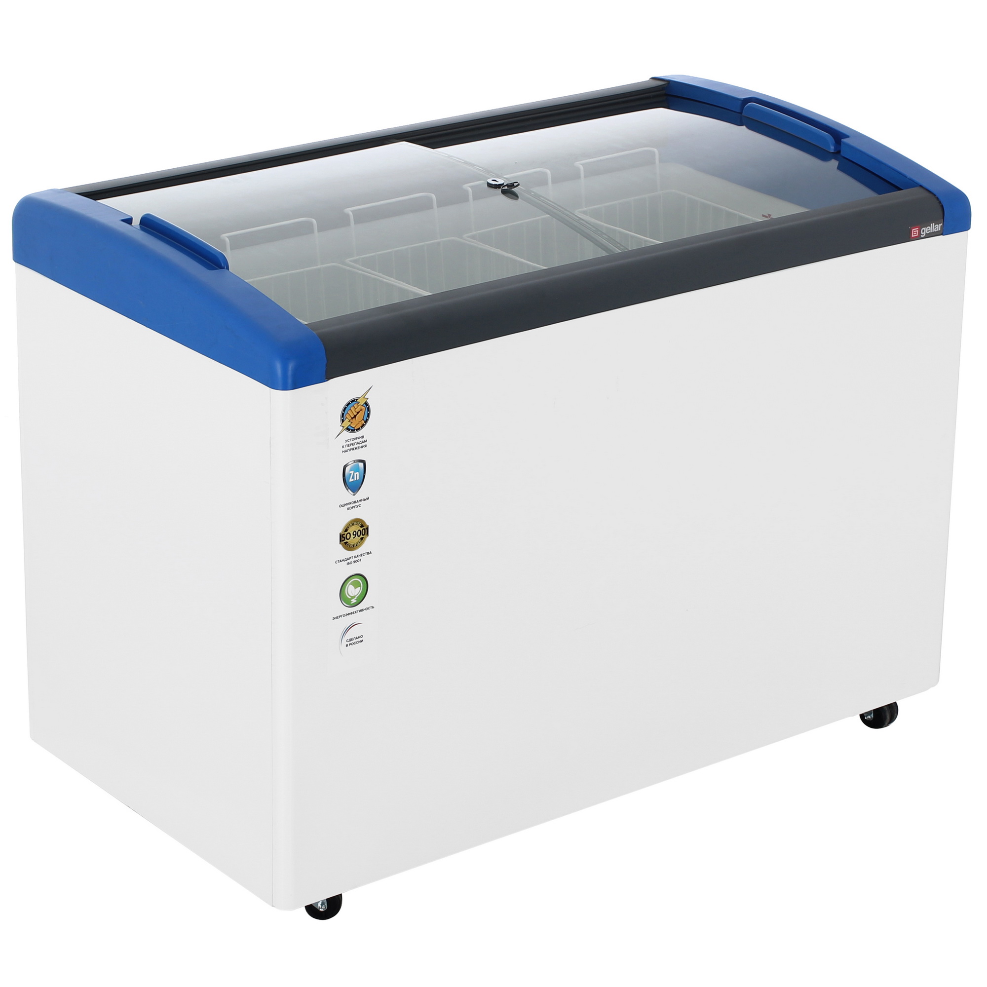 1229609 Морозильный ларь Frostor Gellar FG 475 E белый, синий STDN-0127113 - Вид №7