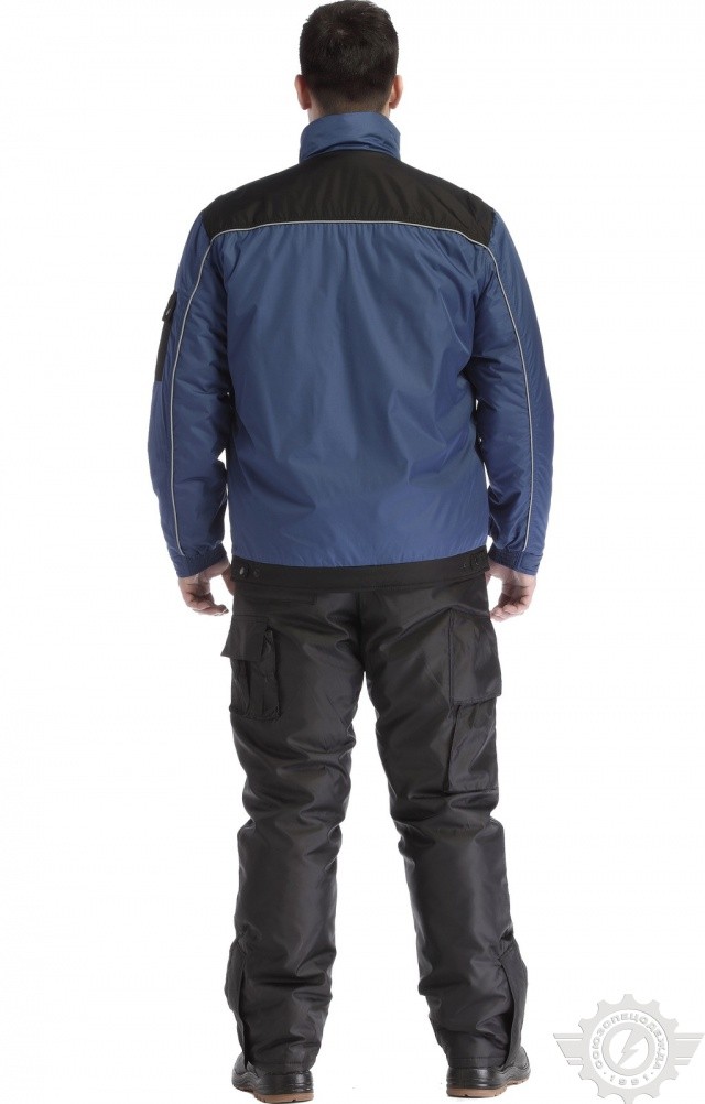 63665 Куртка "Стиль" василек-черная  Зимняя спецодежда  размер 60-62/170-176  - Вид №1