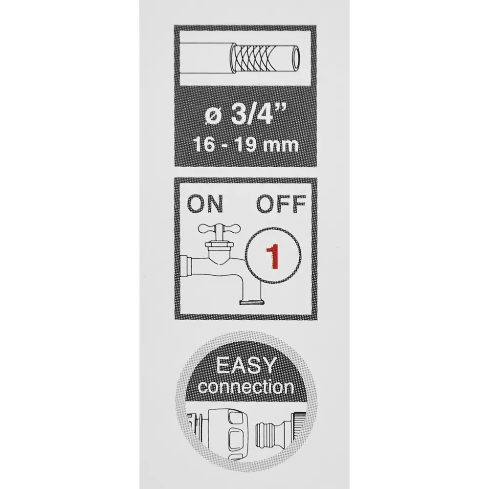 Коннектор для шланга встречная регулировка потока 3/4 дюйма GF STLM-2041653 - Вид №4