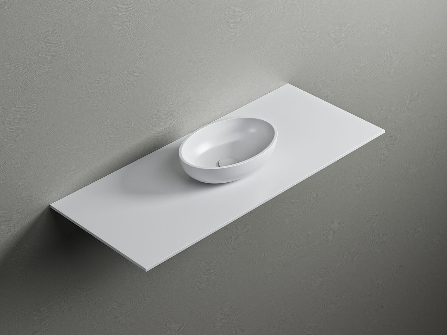 Овальная столешница из Corian® Acquapazza Corian ® elements ARCH-00124600