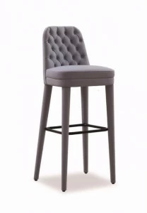 Tonon Стул из кожи с высоким ворсом и спинкой Signatures