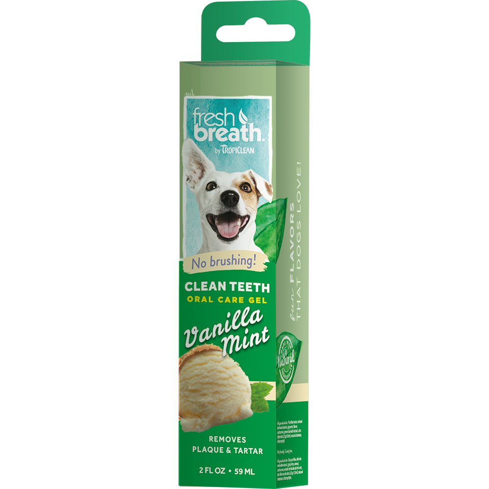 ПР0044795 Гель для чистки зубов с ванилью и мятой для собак, 59 мл TROPICLEAN 