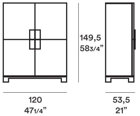 JESSE Буфет из лакированной древесины с распашными дверцами Woody sun-id-1504622 - Вид №2