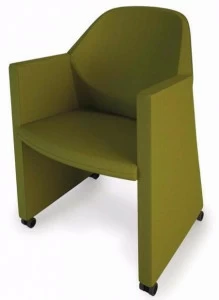 Luxy Мягкое кресло с подлокотниками на колесиках Nestar