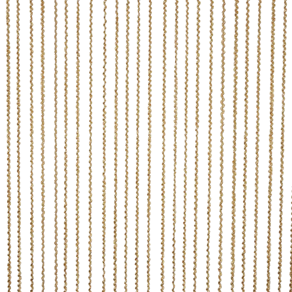 Штора нитяная «Макарони» 150x280 см однотон цвет золотистый INSPIRE STLM-2043828 - Вид №1