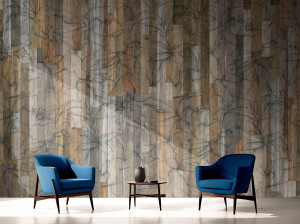 Обои с эффектом дерева