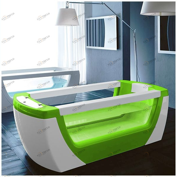 Ванна Gruppo treesse Vision VTL-V1381-S салатовая стеклянная прозрачная VTLV1381S