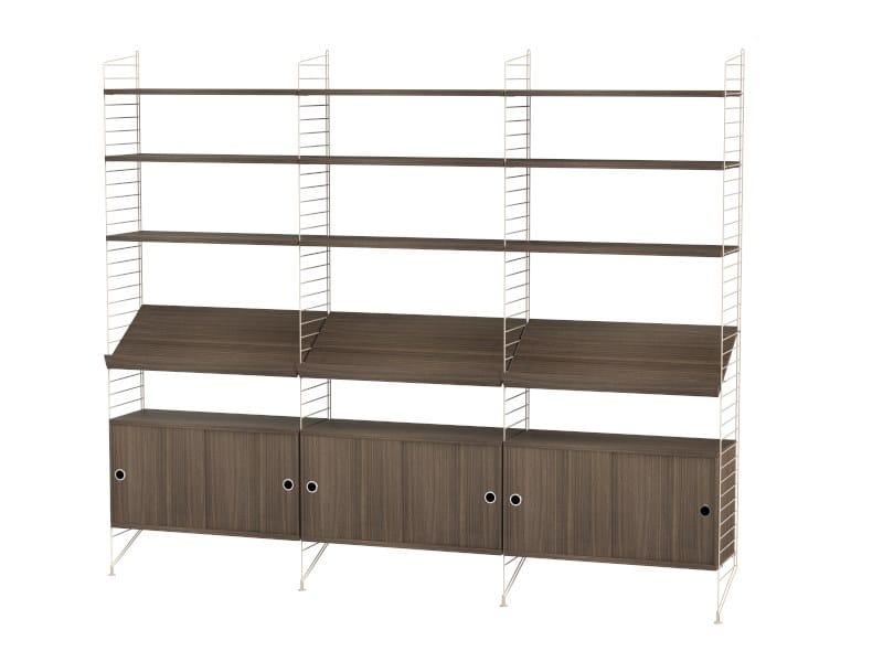 Секционный книжный шкаф из стали с порошковым покрытием String Furniture LIVING ROOM G ARCH-00113877 - Вид №4